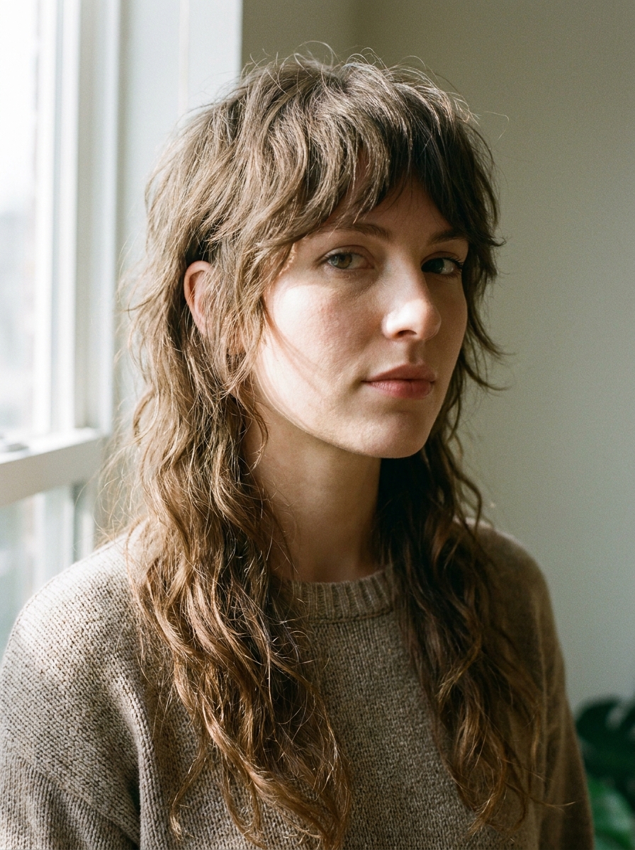 Long Mullet für Frauen als Vokuhila Frisuren Inspiration 2026